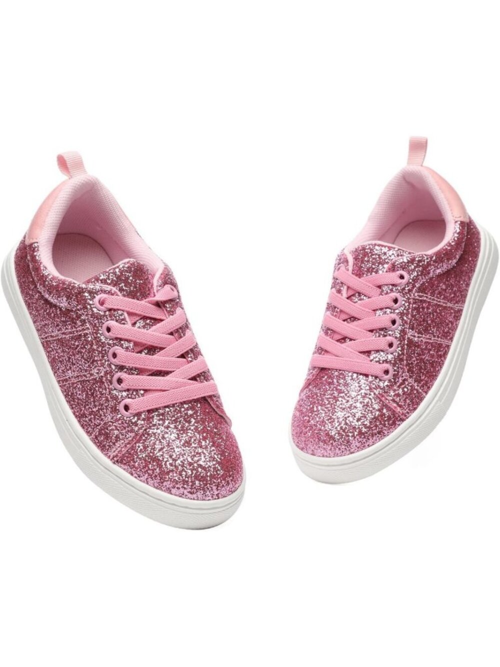 Glitter Sneakers for Kids - Sparkle Sequin Slip-On Shoes for School & Play